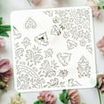 thumbnail image 3 of Plantilla de esquina Mandala para pintar, 11.8x11.8 pulgadas, reutilizable, con patrón floral Mandala. Plantilla decorativa para bordes con patrón de flores., 3 of 7