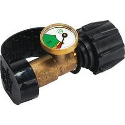 GrillPro 4-1/2 In. x 1-1/2 In. Brass Universal Fuel Indicator Gauge 80064