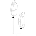 thumbnail image 3 of New Genuine Nissan Rear Brake Pad Kit Set Disc (2009-2020) OE D4M609N00B, 3 of 9