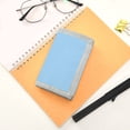 thumbnail image 7 of JIALIOU Nylon Trifold Card Wallet with ID Window Zipper Pocket for Men Women Teen Light Sky Blue, 7 of 7