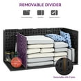 thumbnail image 2 of DEXTRUS 230 Gallon Outdoor Resin Deck Box with Divider & Side Handles, Weatherproof & Lockable Patio Furniture Storage, Black, 2 of 8