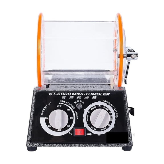 KT-6808 3KG Rotary Tumbler Polisher For Jewelry, Gems, Coins & Metal Finishing, DIY Mini Drum Rotation Polishing Machine