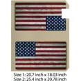 thumbnail image 3 of Coolnut Magnetic Mailbox Cover, American Flag Painted On Wood Post Mail Box Cover Mail Wraps Cover, Oversize 25.4" L x 20.78" W, 3 of 5