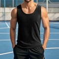 thumbnail image 2 of Men's Summer Round Neck For Fitness And Sports Scene Thin Casual Style Solid Color Undershirt, 2 of 4