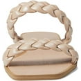 thumbnail image 4 of Dolce Vita Indy Lt Taupe Metallic Stella Slip On Square Toe Woven Straps Sandals (Lt Taupe Metallic Stella, 6), 4 of 5