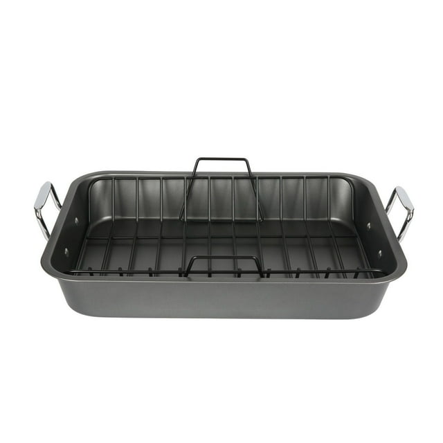Mainstays 18 inch 2 Piece Roaster with Rack