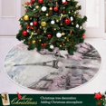 thumbnail image 6 of FMSHPON Valentine's Day Mother's Day Red Heart Love Xmas Christmas Tree Skirt Stand Mat for Holiday Party Decoration Indoor Outdoor 36 inches, 6 of 6