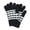 Black, variant on CTM Knit Color Block Touchscreen Compatible Winter Gloves (Women)