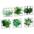 thumbnail image 3 of Papel pintado de PVC con decoración de pared de hojas , Mural autoadhesivo de 6 patrones extraíble para decoración del hogar, reutilizable, 3 of 9