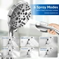 thumbnail image 4 of eco4life Micro-Nano Foam Shower Head, 5 Water Modes & High Pressure & Built-in High-Performance Filter, 4 of 8