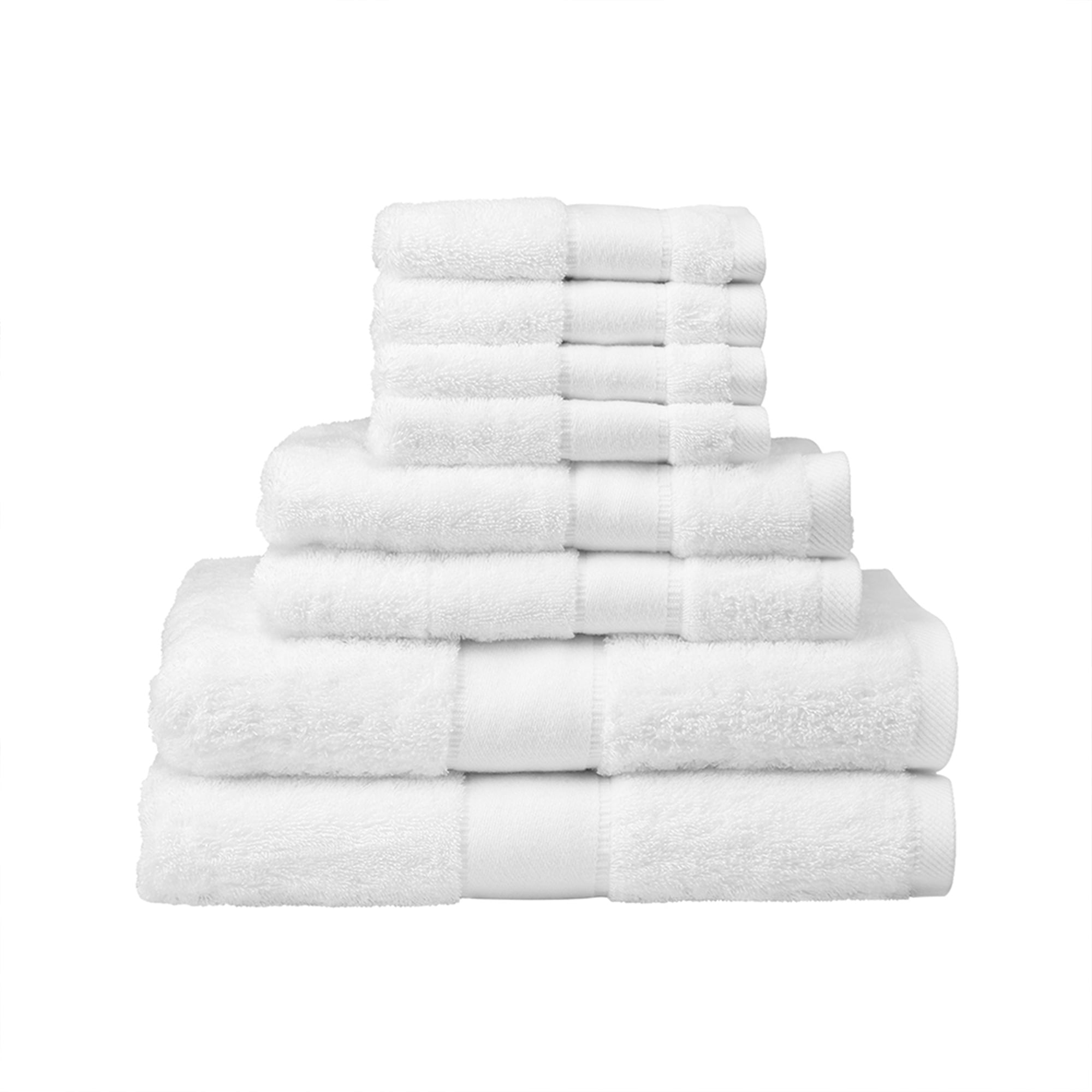 Luxury Cotton Bath Towel Set ,8 Piece Hotel Soft Towels 600 GSM,2 Bath Towels 2 Hand Towels 4