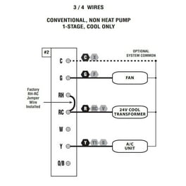 Stage Heat Pump Wiring Braeburn 1220Nc Digital Heat/1 Cool Non