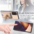 thumbnail image 3 of Wallet Case for Samsung Galaxy Note 20 Ultra Slim Protective Case with Credit Card Slots Hidden Kickstand Carbon Fiber Texture PU Leather Phone Cover for Samsung Galaxy Note 20 Ultra, Khaki, 3 of 9