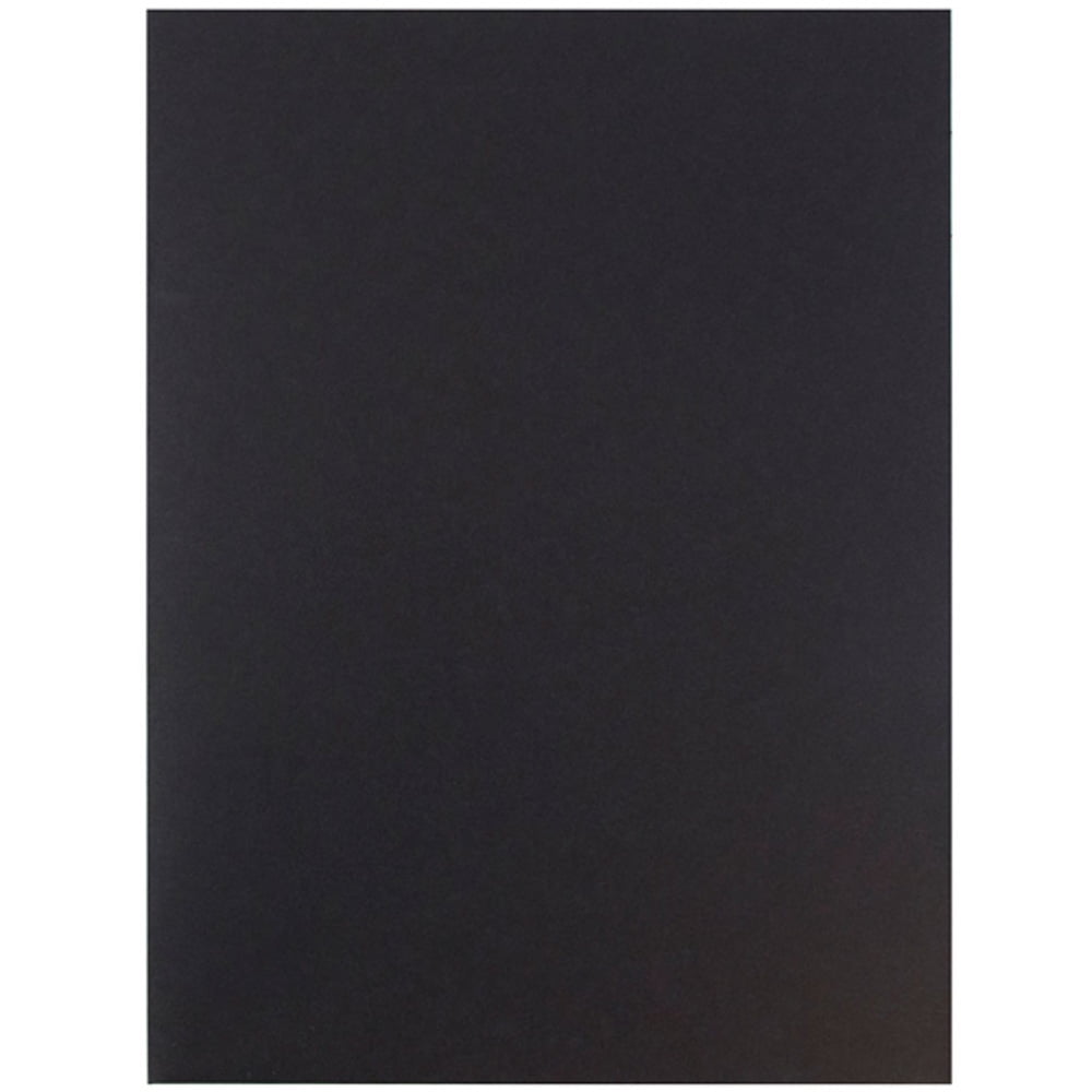 JAM Linen Two Pocket Folders, Black, 9 x 12, 25/Pack