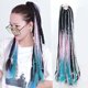 thumbnail image 1 of Extensión de pelo con trenza sucia y elástico - Trenza sintética elástica inflada, poni texturizado desordenado, recogido rápido y fácil, peinado con clip de moda, paquete negro, 1 of 3
