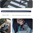 thumbnail image 4 of MYKOMI Cellular Phone Case for Motorola Moto G Pure, Shock-Absorption Brushed Carbon Fiber Protective Cover with Tempered Glass Screen Protector, LS-Navy, 4 of 6