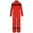 thumbnail image 2 of Monos para niños y niñas, mono de Cosplay con cuello vuelto, mono de manga larga, Uniforme de trabajo de bombero de Halloween, mameluco mecánico, 2 of 4