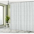 thumbnail image 4 of Ambesonne Floral Shower Curtain, Minimal Neutral Tones Flower, 69"Wx75"L, Pale Taupe White, 4 of 4