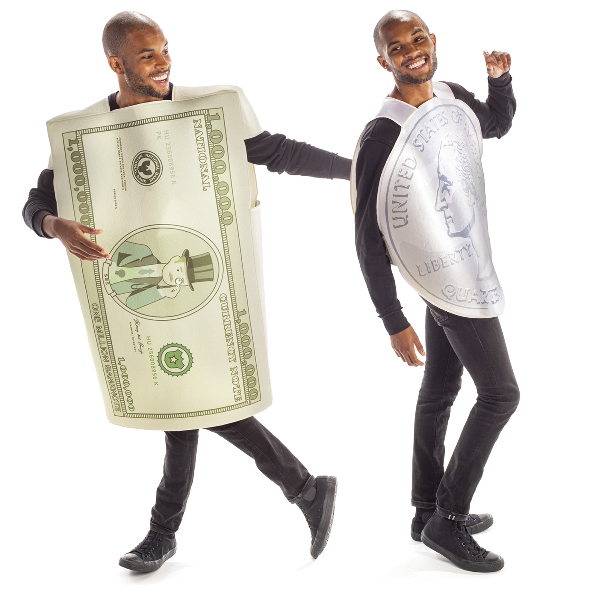 Dollars & Cents Halloween Couples' Costume - Funny Adult Quarter ...