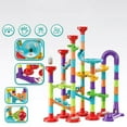 thumbnail image 3 of 93PCS Marble Run Set Plastic Building Block Toy Educational Toy for Children, 3 of 10