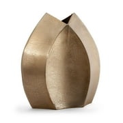 Gild Design House Aniya Decorative Metal Table Vase, Large Gold
