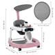 thumbnail image 5 of Andador Para Bebé 4 En 1 Con Ruedas, Portátil, Plegable, Para Bebés De 7 A 18 Meses, Con Reposapiés Extraíble, Volante Y Música, Ajustable, Color Rosa(A), 5 of 8
