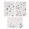 thumbnail image 2 of Sellos para manualidades, 3 hojas de sellos transparentes, sellos transparentes para bricolaje, sellos transparentes de calidad superior, 2 of 14