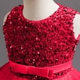 thumbnail image 6 of Mesh Gauze Dress Fluffy Summer Dresses Toddler Princess Dress Sleeveless Fashion Ball Gown for Little Girls Sparkly Sequin Birthday Prom Outfit Casual Party Tulle Sundress for Kid（3-9 Years）, 6 of 8