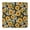 Sunflower And Flower, variant on Sunflower and Bee Pink Pattern Square Fitted Tablecloth with Elastic Edge, Washable Table Cover for Home Kitchen Party and Daily Decor 34"x34"