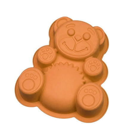 

Wrea Bear Shape 3D Silicone Cake Mold DlY Cartoon Bakeware Maker Mold Tray Baking Cake Chocolate Fondant Moulds