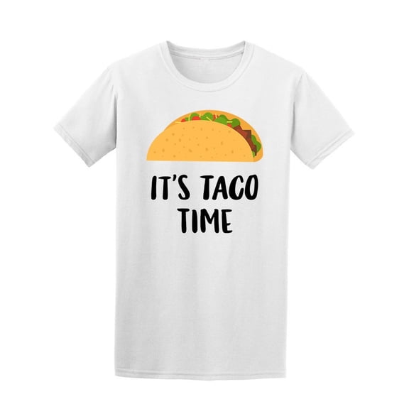 Hand Drawn Taco Its Taco Time Tee Men's -Image by Shutterstock
