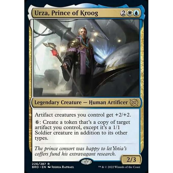 MtG The Brothers' War Rare Urza, Prince of Kroog #226