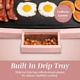thumbnail image 7 of COOK WITH COLOR Electric Griddle, 1200W Nonstick 10" x 16" Cooking Surface, Dusty Rose, 7 of 7