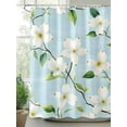 thumbnail image 2 of Fsddascl Flower Shower Curtain Set - 36" x 78" Washable Bathtub Curtain with 12 Hooks, Spring Summer Watercolor Floral Leaf Branch Waterproof Fabric Stall Shower Curtains for Bathroom/Bathtub Décor, 2 of 6