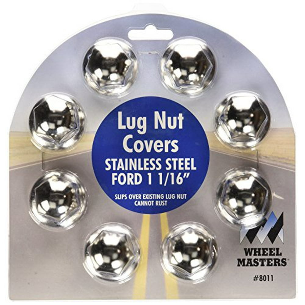 Wheel Masters 8011 11/16" Stainless Steel Lug Nut Cover Pack of 8