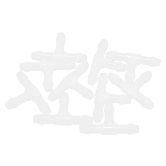 10pcs T Shaped Plastic 3 Way Windshield Washer Hose Connector Tube Pipe Fitting Splitter Adapter for Car Auto
