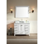 ARIEL CAMBRIDGE 43 IN. SINGLE SINK VANITY SET IN WHITE
