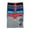 Eagle-Red/Navy/Turqoise/Grey/D.Grey/Black, variant on Junior Boy Seamless Boxer Briefs, Boyshorts Panty, Two-Tone Awning Stripes Multi Colors, One Size, 6-Pack