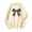Light Yellow, variant on Women's Sweatshirts Crewneck Leopard Print Bow Graphic Printed Oversized Loose Fit Long Sleeve Soft Fleece Pullover No Hood Fall Winter Street Tops