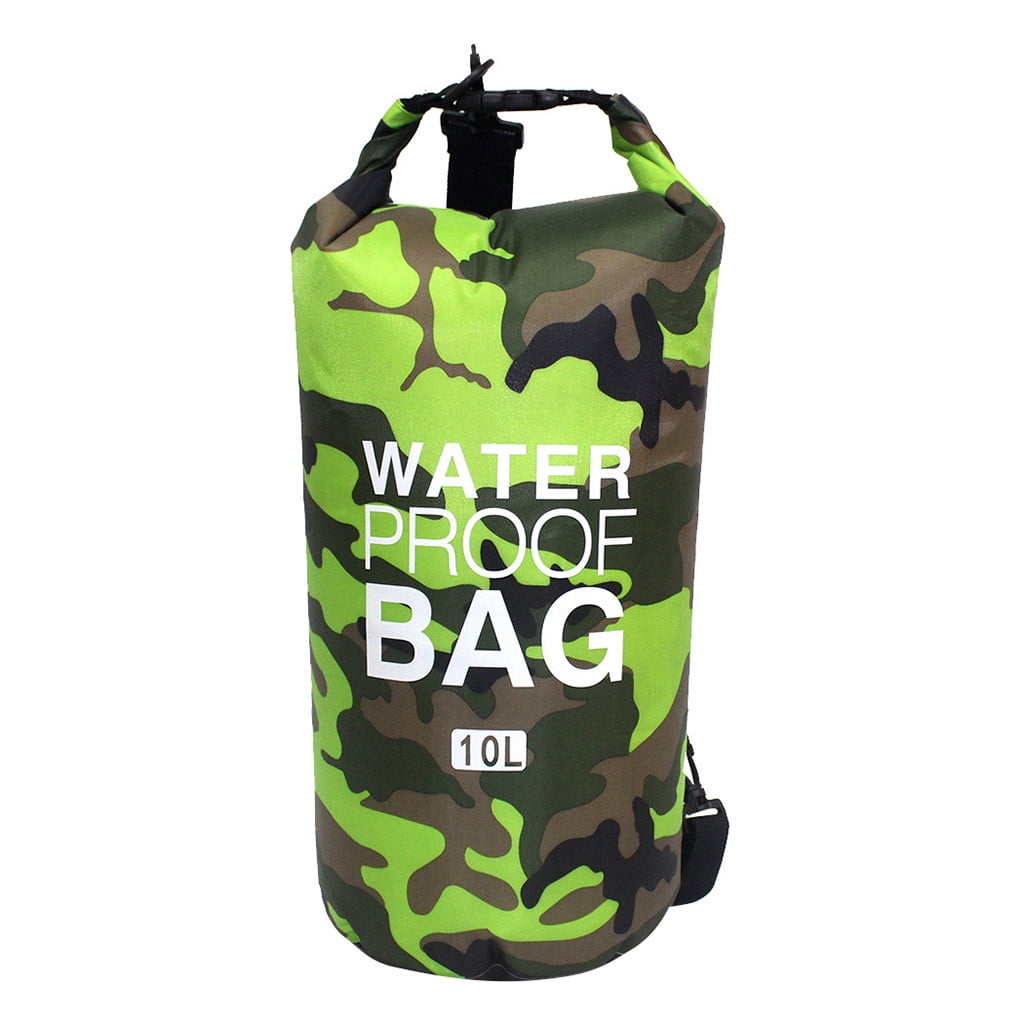 Camouflage Polyester Waterproof Bag Shoulder Waterproof Bucket Bag 10L ...