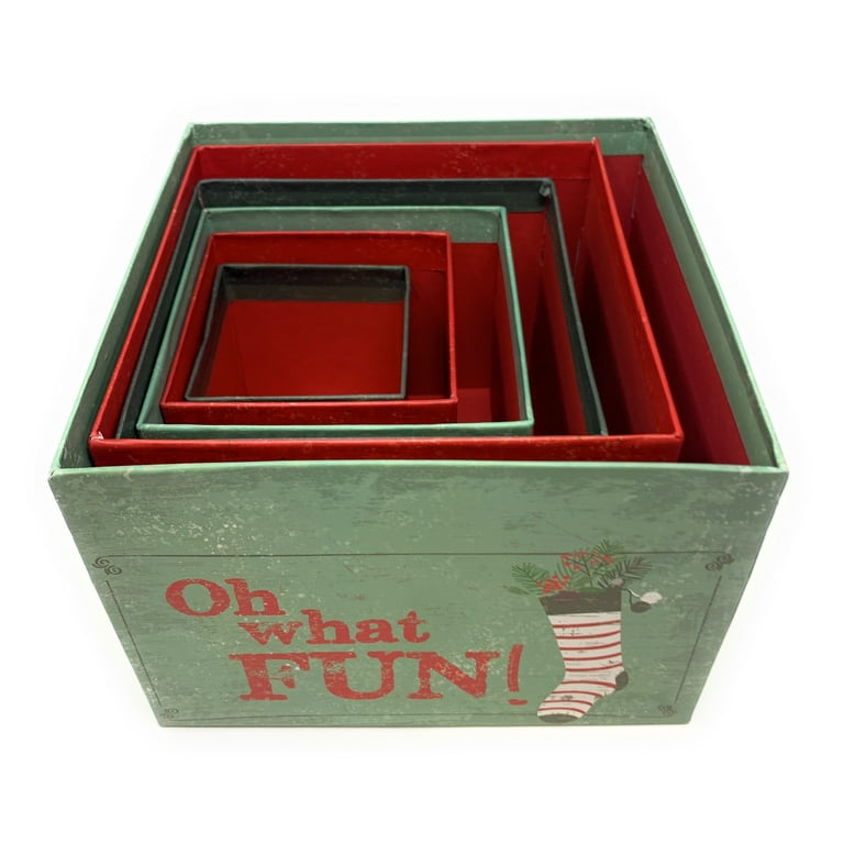 The Seasonal Shop Christmas Gift Boxes Set of 6 Petite Deluxe