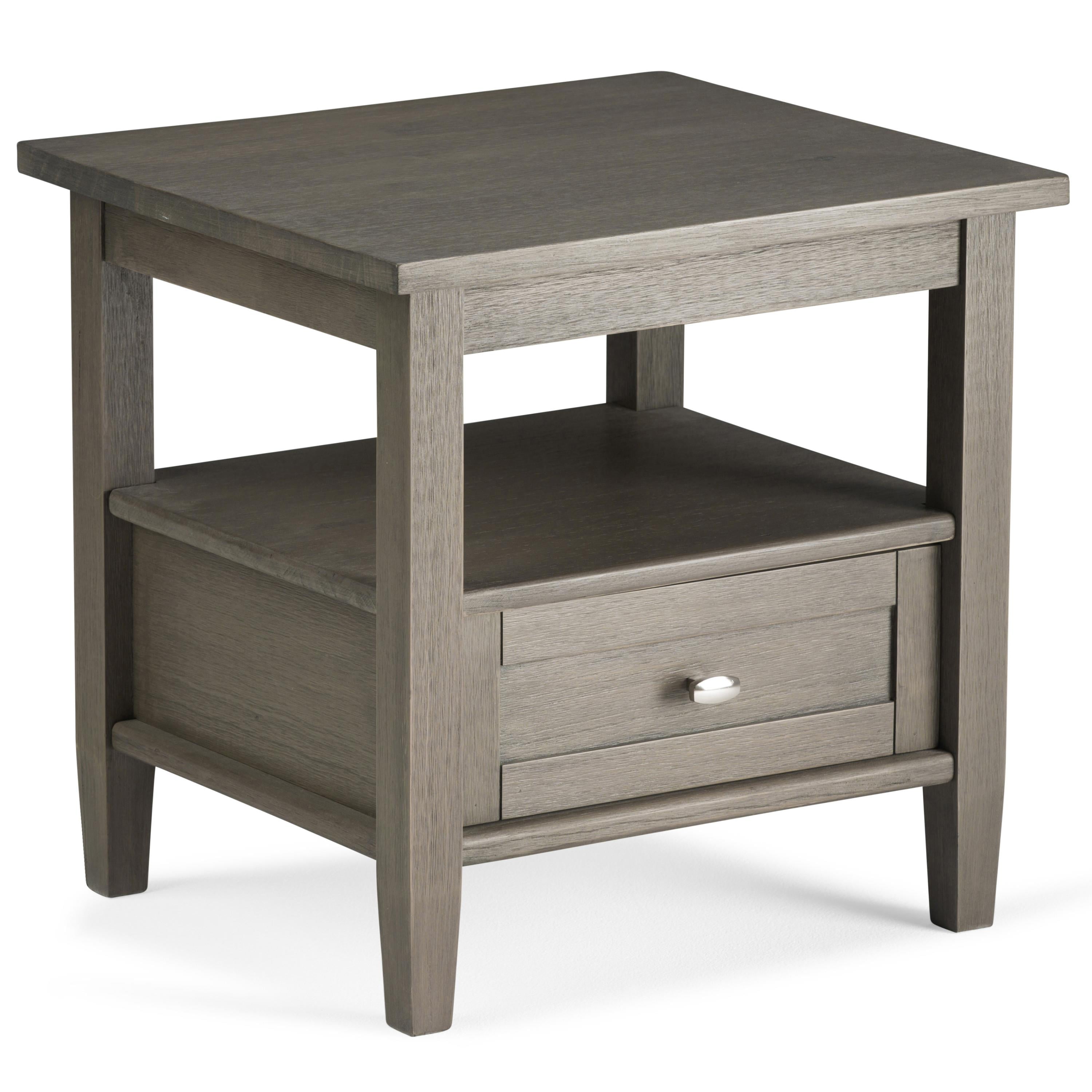 Simpli Home Warm Shaker End Side Table