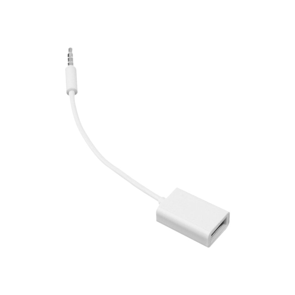 3.5mm Male AUX Audio Plug Jack To USB 2.0 Female Cable Cord Car MP3 - Walmart.com