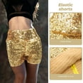 thumbnail image 2 of Sequin Shorts Women's Costume for Jazz Dance Glitter Sequins Elastic Sparkly, 2 of 6
