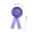 thumbnail image 2 of Unique Bargains Blank Award Ribbon, Rosette Ribbon Honorable Prize Recognition Ribbon, Purple, 6Pack, 2 of 5