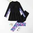 thumbnail image 2 of Afdoent Girls Swimsuit Cartoon Pattern Printing Swimsuit For 9-10 Years, 2 of 7