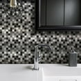 thumbnail image 2 of 25-Sheets Peel And Stick Removable Metal Series Mosaic Wallpaper Tile Stickers Wall Sticker Home Decor For Backsplash Kitchen Bathroom, 2 of 7