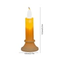 thumbnail image 4 of Flameless Flickering LED Taper Candle Tabletop Decor, Plastic Electronic Candle Light, Indoor Halloween Thanksgiving Christmas Fall Harvest Dining Fireplace Window Seasonal Table Centerpiece Ornament, 4 of 7