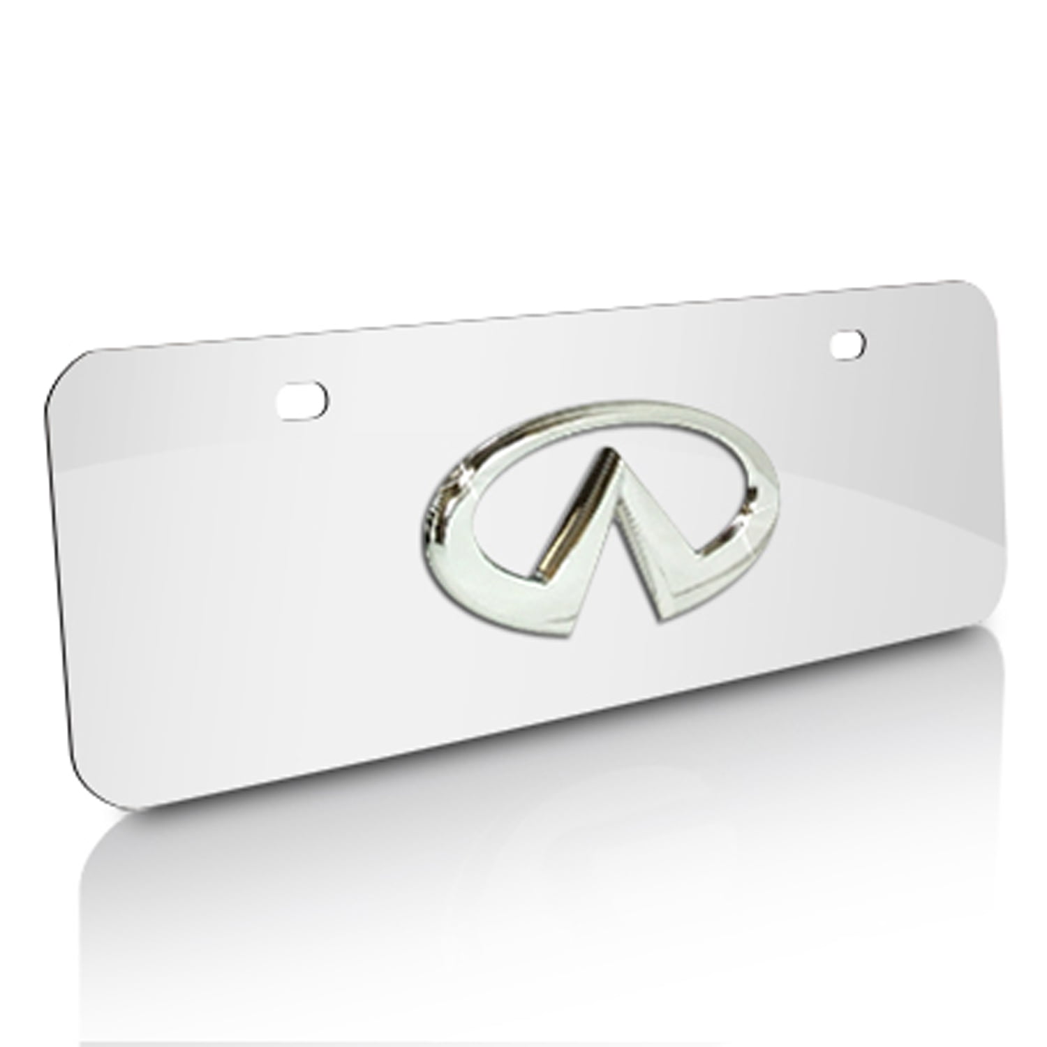 Infiniti Chrome Logo Mini Size License Plate