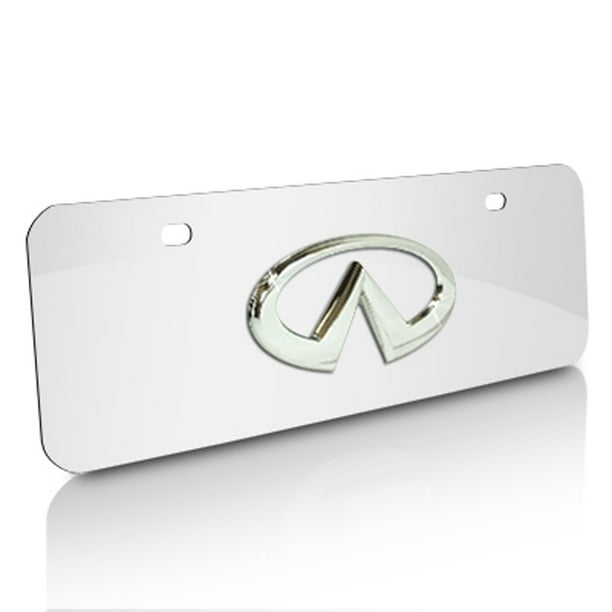Infiniti Chrome Logo Mini Size License Plate Walmart Com Walmart Com